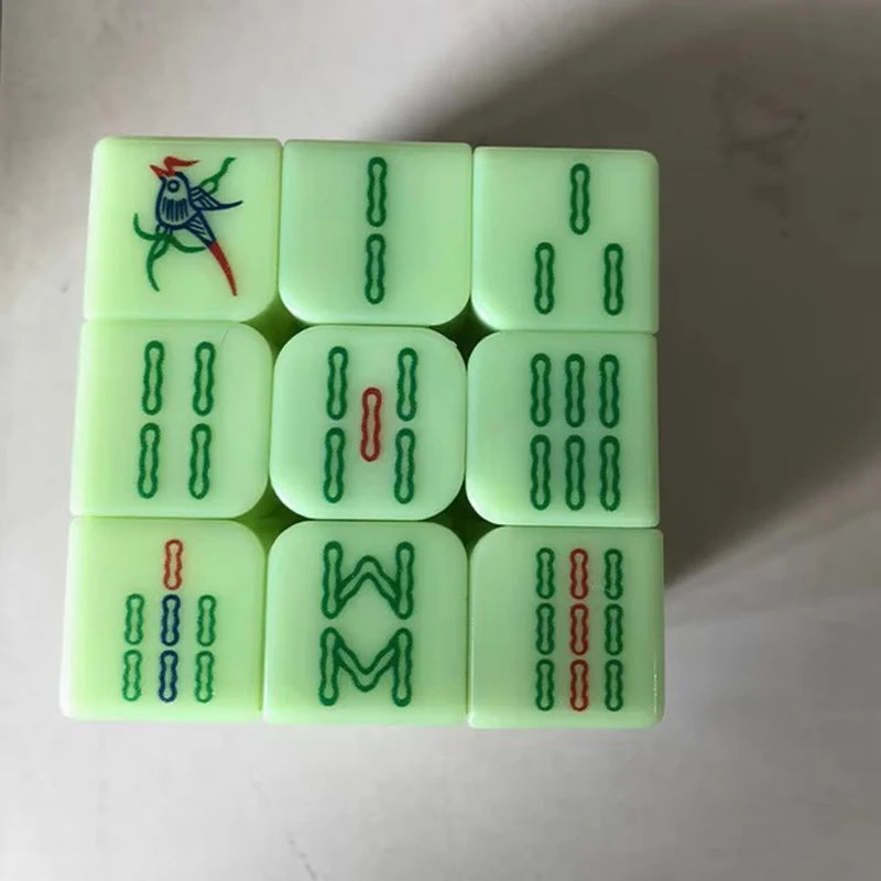 Tiktok Three-tier mahjong cube Decompression Toys Infinity Flip Magic Cube Puzzle Relieve Autism Calm Home Braille Games ornamen (tiktok mahjong set)