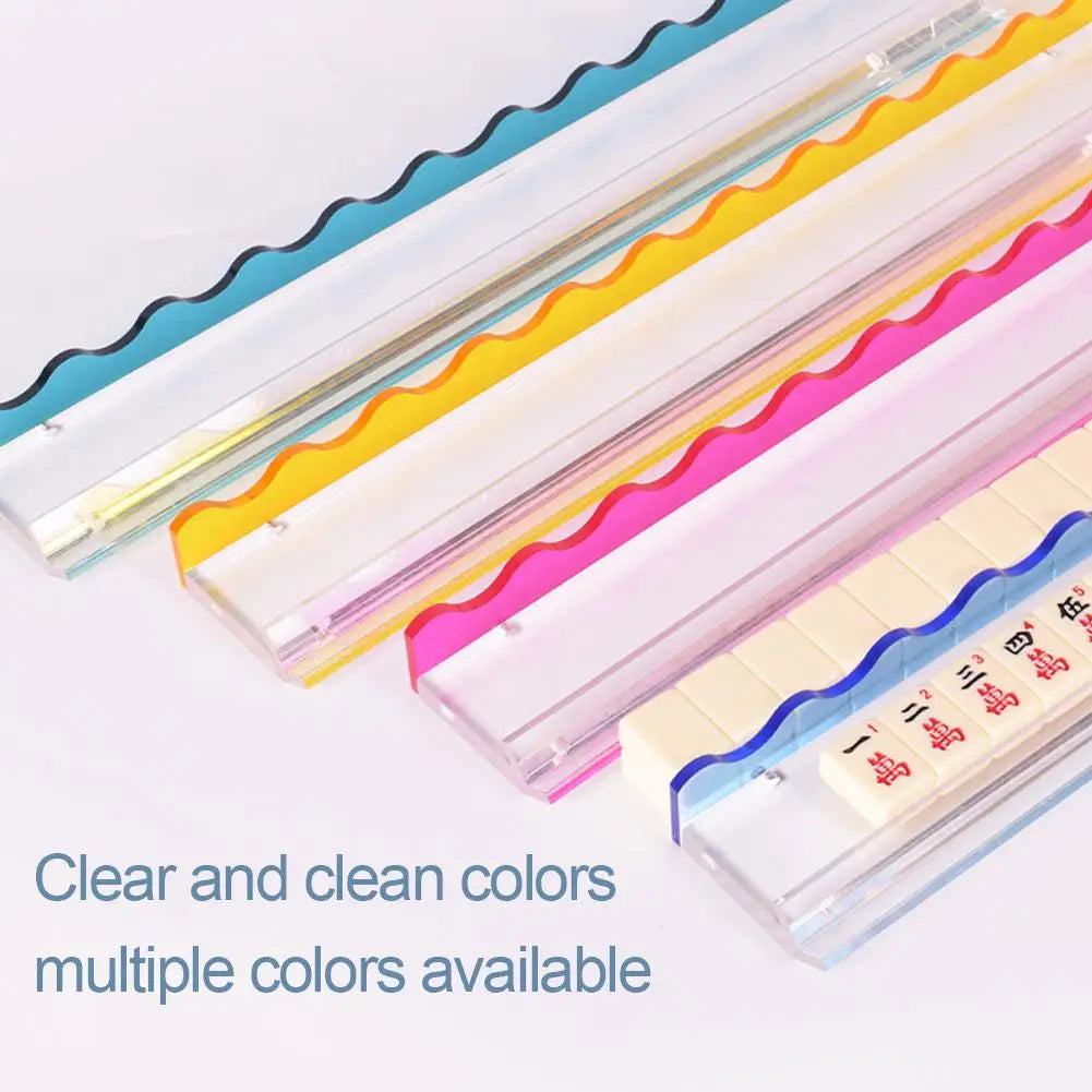 Mahjong Rack with Magnet, 45 cm, Clear Acrylic