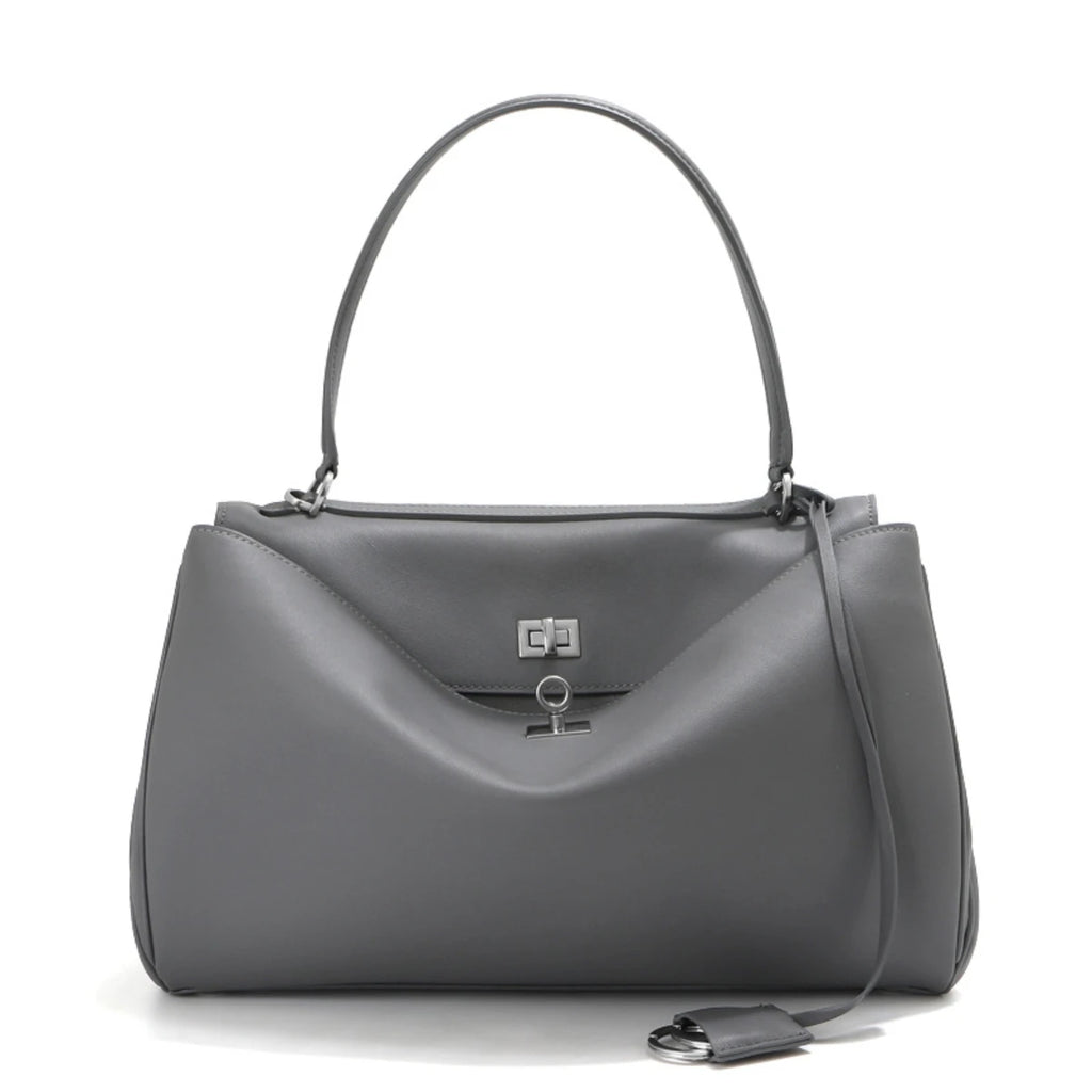 Mahjong Leather Handbag, Two Sizes, Cowhide