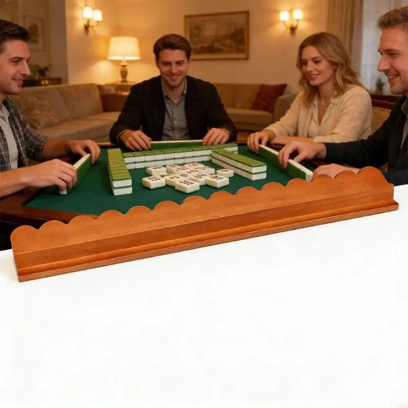 17inch Mahjong Racks with Pusher Tile Mahjong Holder for American Mahjong Game Tile Organizing Easy to Use A2UB (17 inch mahjong rack)