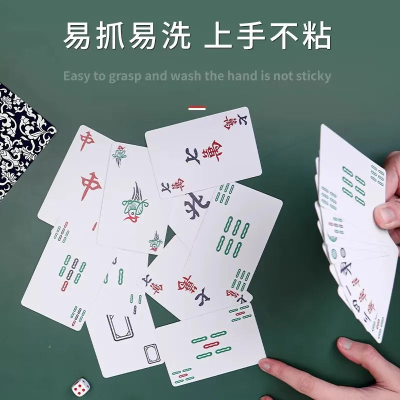 Waterproof Mahjong Playing Cards, Thickened