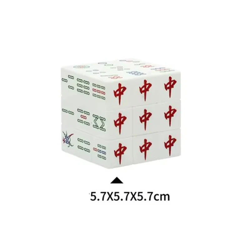 Tiktok Three-tier mahjong cube Decompression Toys Infinity Flip Magic Cube Puzzle Relieve Autism Calm Home Braille Games ornamen (tiktok mahjong set)