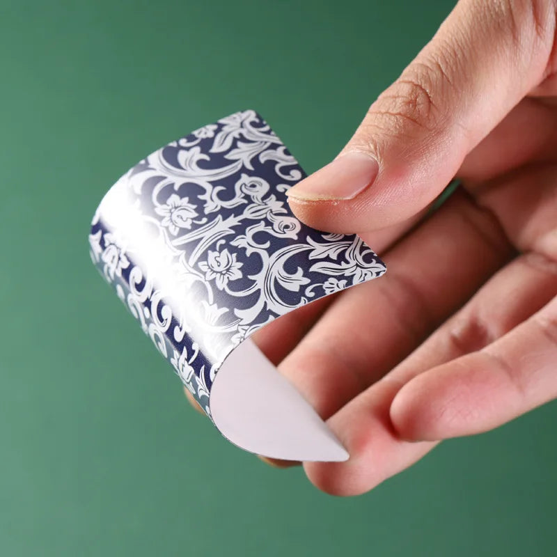 Chinese Mahjong Cards (144 Tiles) - Classic Blue & White Porcelain Design, Portable Travel Set with Dices (blue and white mahjong cards)