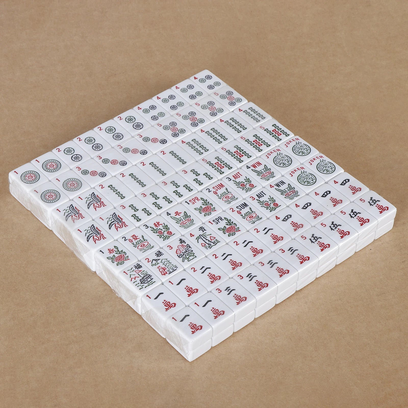 American Mahjong Full 166 Piece Set Collectible Tiles with Pushers for Family Playing (american mahjong collectible tiles)