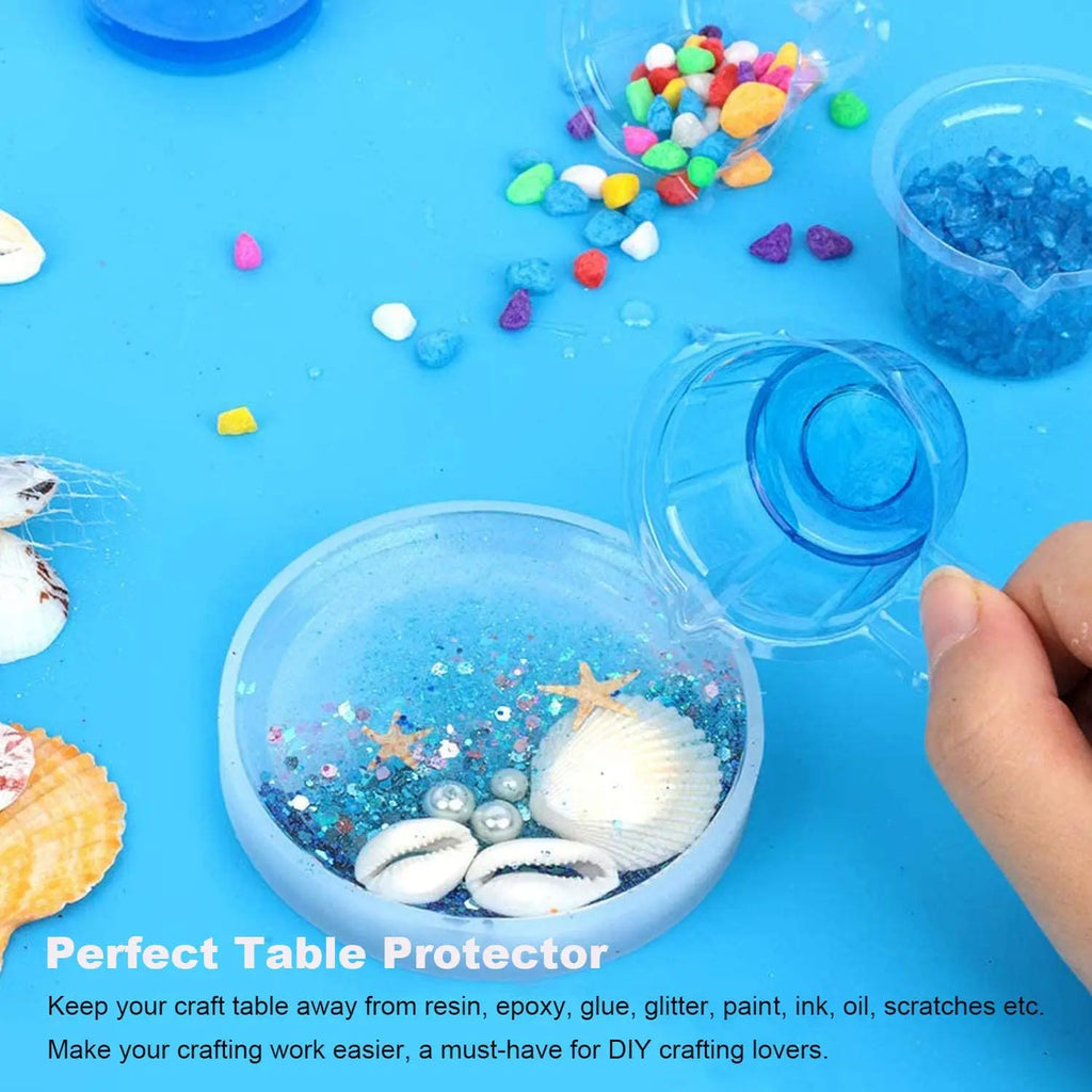 Extra Large Silicone Mat for Crafts Epoxy Resin Jewelry Casting Premium Silicone Placemat Nonslip Nonstick Countertop Protector (silicone mahjong mat)