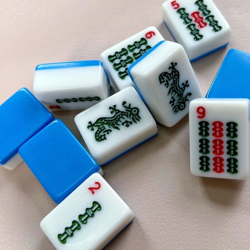 American Mahjong Tiles, Four Colours | Sage