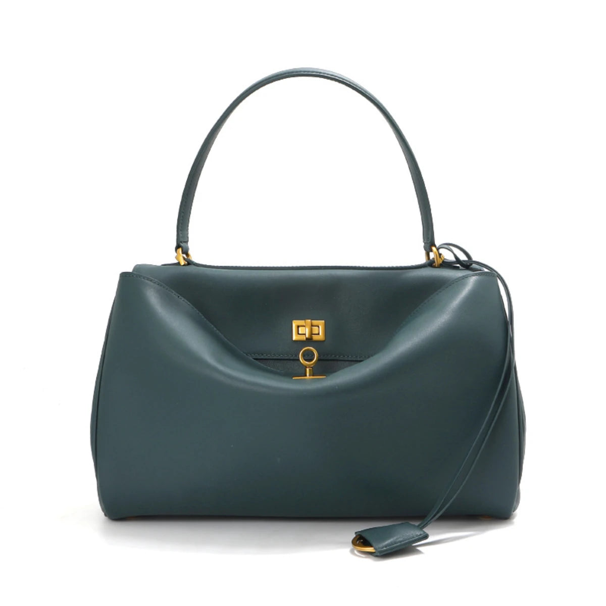 Mahjong Leather Handbag, Two Sizes, Cowhide