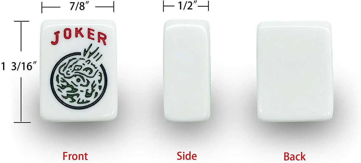 American Mahjong Set 166 Tiles Black Bag 4 Color Pushers Racks Western Mahjongg (western mahjong set)