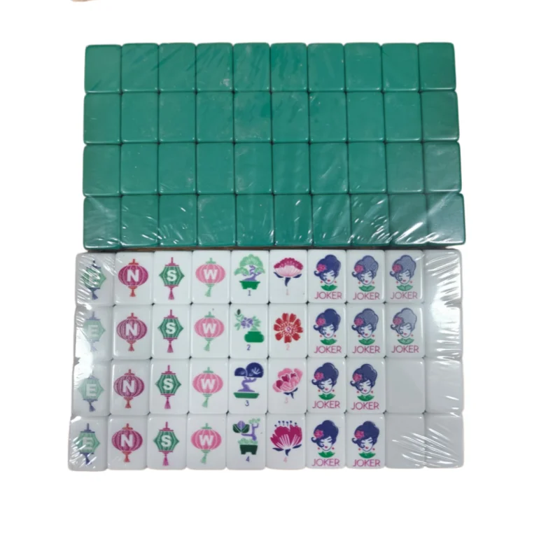 4 Layer Acrylic Mahjong Game American Mahjong Tile Set for Adults 160pcs Mahjong Tiles Portable Family Party Surprise Gifts (american mahjong tiles set)