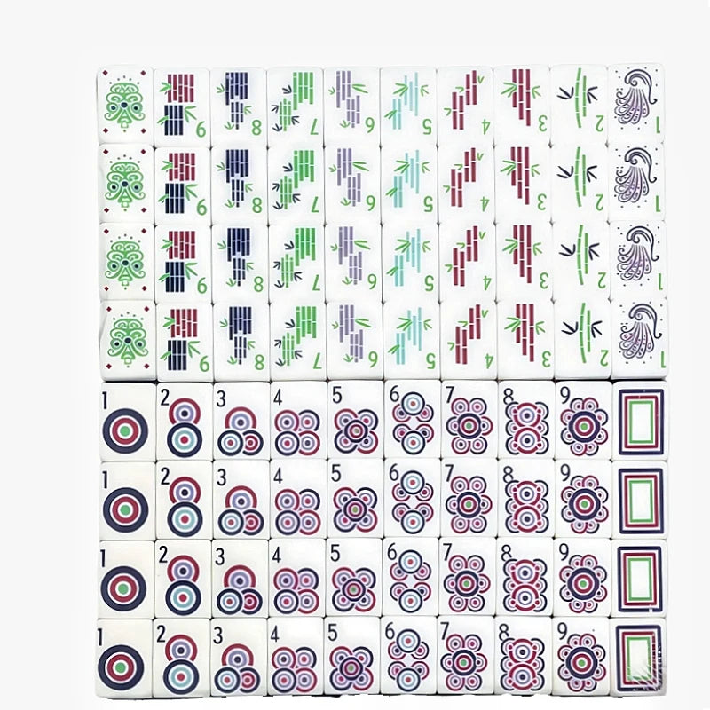 4 Layer Acrylic Mahjong Game American Mahjong Tile Set for Adults 160pcs Mahjong Tiles Portable Family Party Surprise Gifts (american mahjong tiles set)