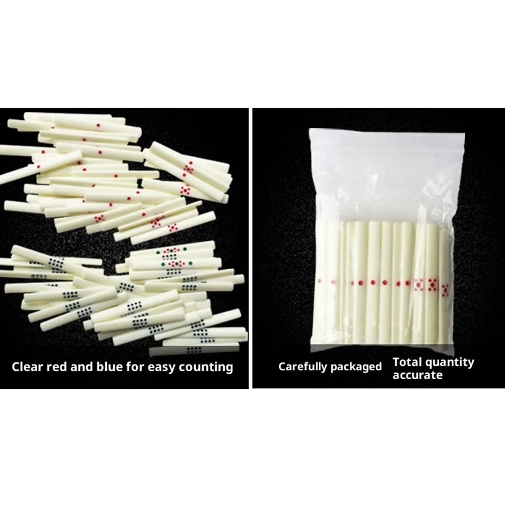 44Pcs Mahjong Chess and Card Counting Stick Tiles Clearly Occasions - Ideal Games, Family Entertainment, Friends (mahjong counting sticks)