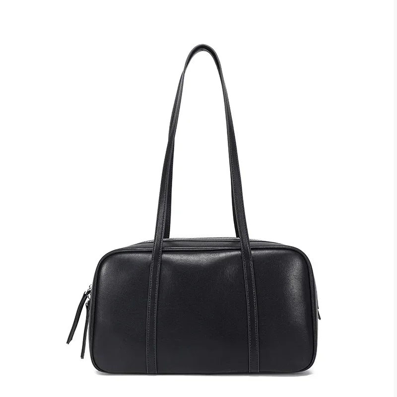 Mahjong Leather Shoulder Bag, 34 cm, Cowhide