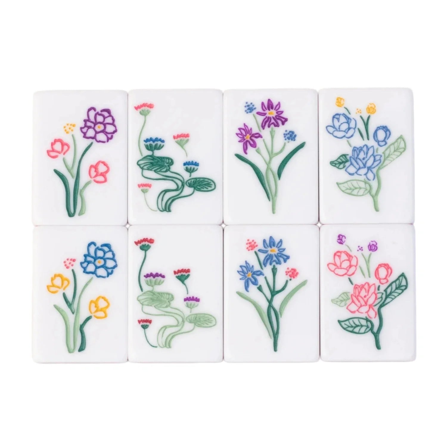 Factory OEM Color 160 Mahjong Tiles Mahjong Crafts  Luxury American Mahjong Art Tile Mini Acrylic Set Artworks (luxury american mahjong tiles)