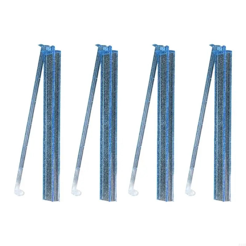 4PCS Modern American Mahjong Rack Set with Sliding Pusher Clear Acrylic Mahjong Tile Holder For Home Club Game Night P31B (acrylic mahjong rack with pusher)
