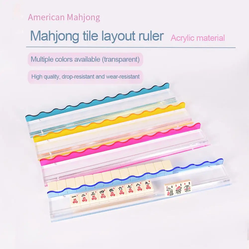 Mahjong Rack with Magnet, 45 cm, Clear Acrylic