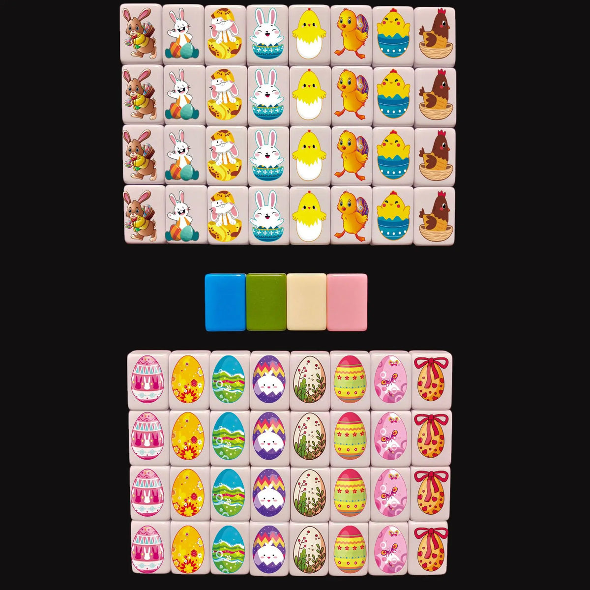 30mm Seaside Escape Mahjong Board Game 64+1 Blocks Sets 65 Shiny Tiles Two Players Majiang for Family Party Games Customizable (seaside escape mahjong board game)