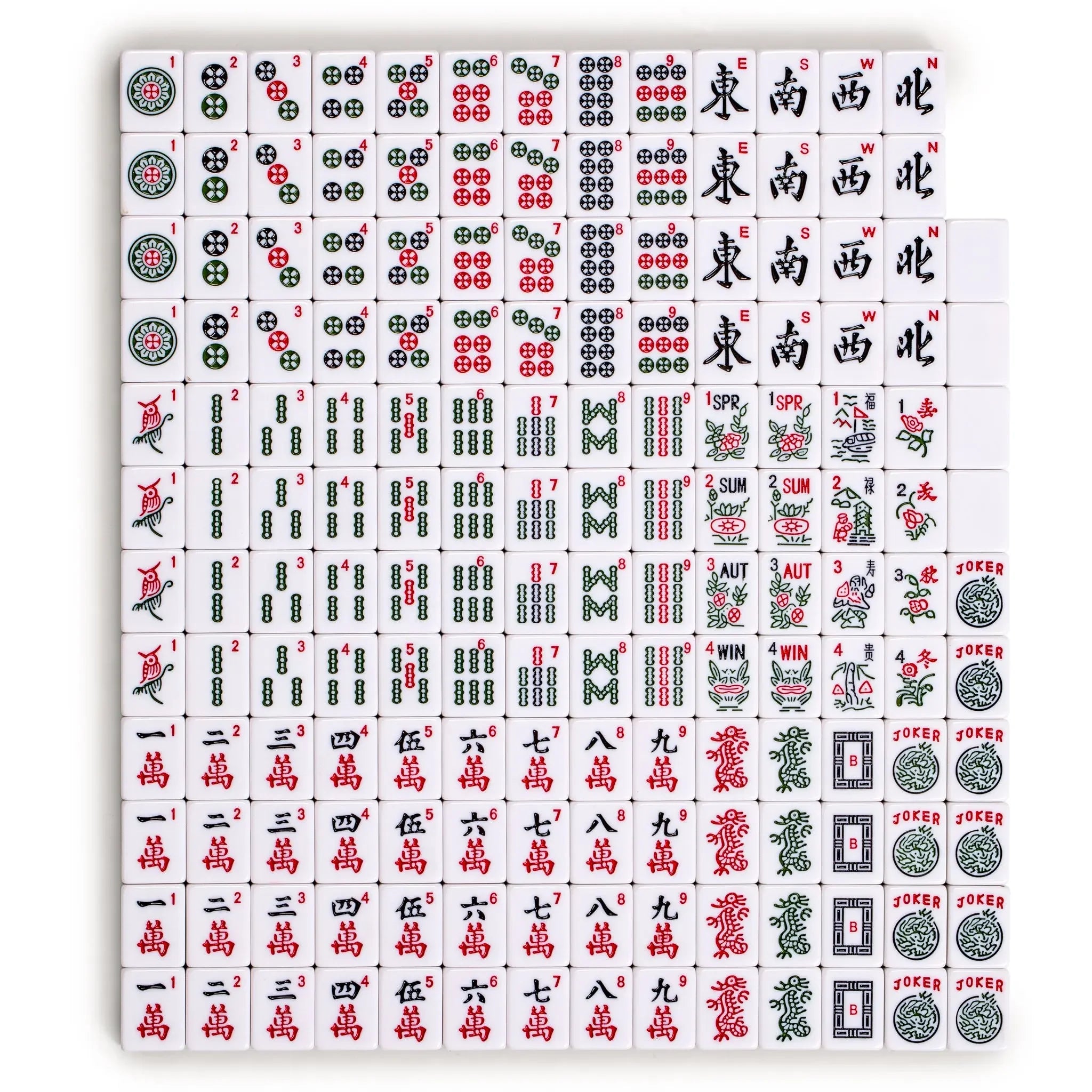 44mm Automatic Mahjong Table Mahjong Tiles Four-player Green Back Melamine Large Mahjong Set 1.6 Inches (automatic mahjong table tiles)
