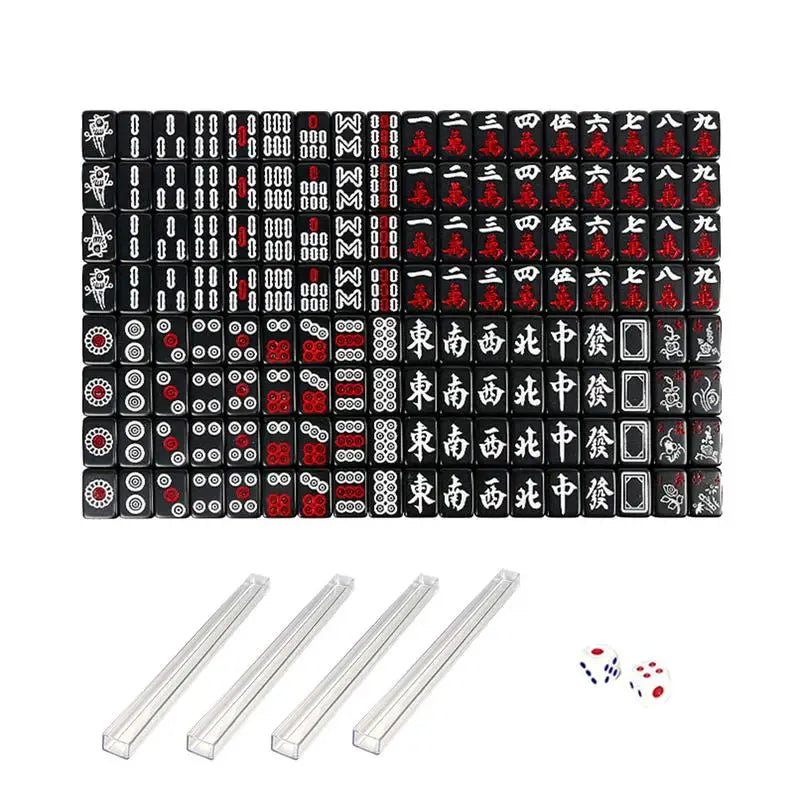 Outdoor Mahjong Set, 20 mm Tiles, Four Colours