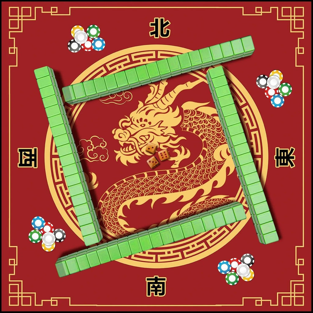 70/80/90cm creative design mahjong game rubber table mat party multiplayer game mahjong mat entertainment accessories (rubber mahjong table mat)