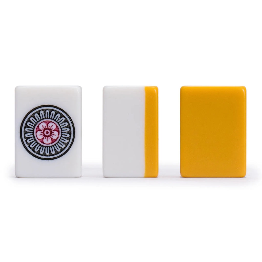 Japanese Riichi Mahjong Set with Standard Size Tiles and Black Vinyl Case (riichi mahjong set)