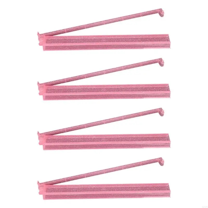 Clear Acrylic Mahjong Rack with Pusher, Set of 4