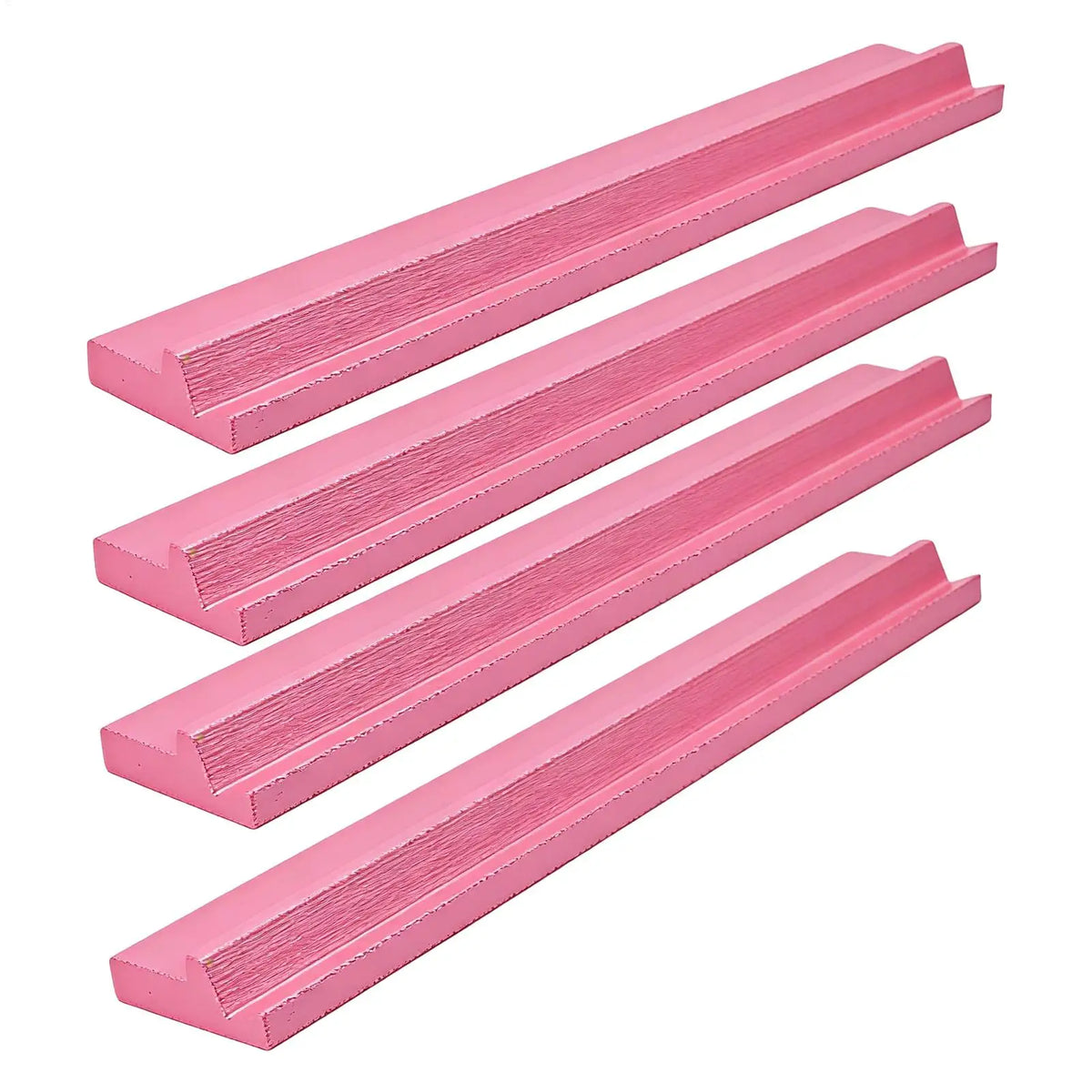 Mahjong Tile Racks 4-Piece Dominoes Game Stands Wooden Majiang Tile Racks For Home House Party Gatherings Club Holiday Festive (wooden mahjong tile rack)