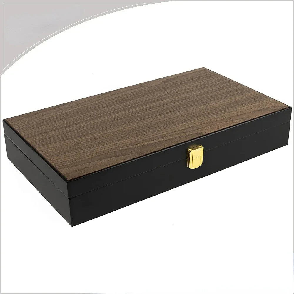 Mahjong Card Set, Wooden Box, 152 Cards