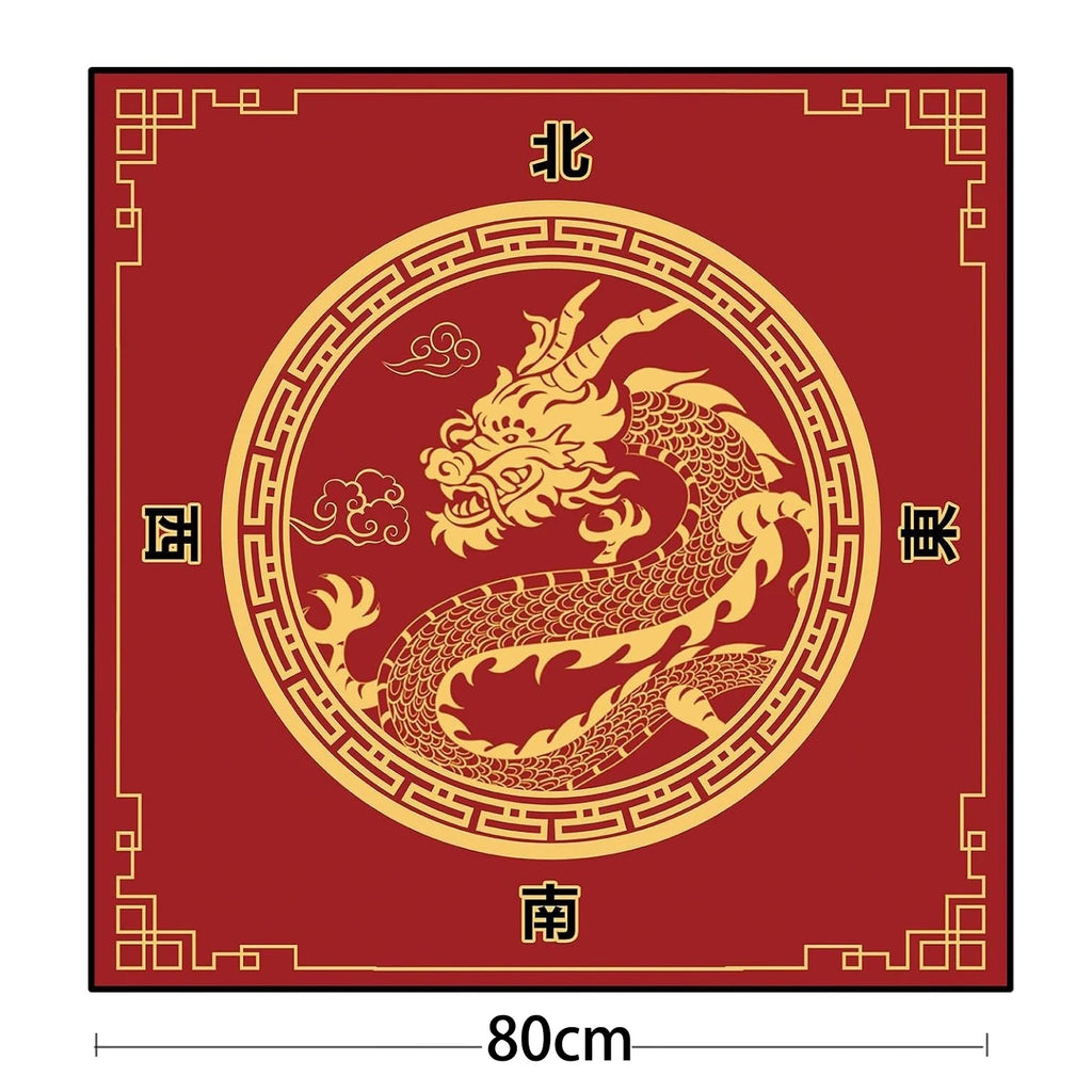 70/80/90cm creative design mahjong game rubber table mat party multiplayer game mahjong mat entertainment accessories (rubber mahjong table mat)