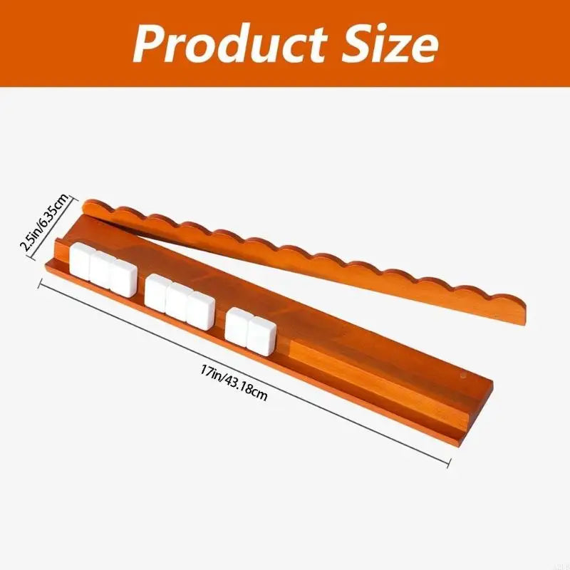 17inch Mahjong Racks with Pusher Tile Mahjong Holder for American Mahjong Game Tile Organizing Easy to Use A2UB (17 inch mahjong rack)