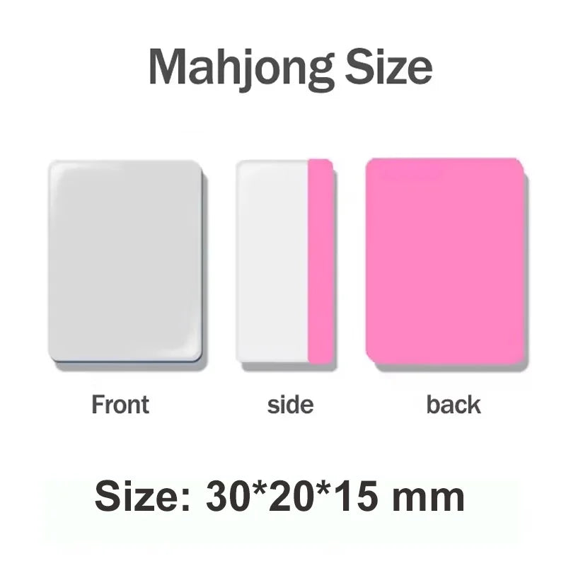 30mm Seaside Escape Mahjong Board Game 64+1 Blocks Sets 65 Shiny Tiles Two Players Majiang for Family Party Games Customizable (seaside escape mahjong board game)
