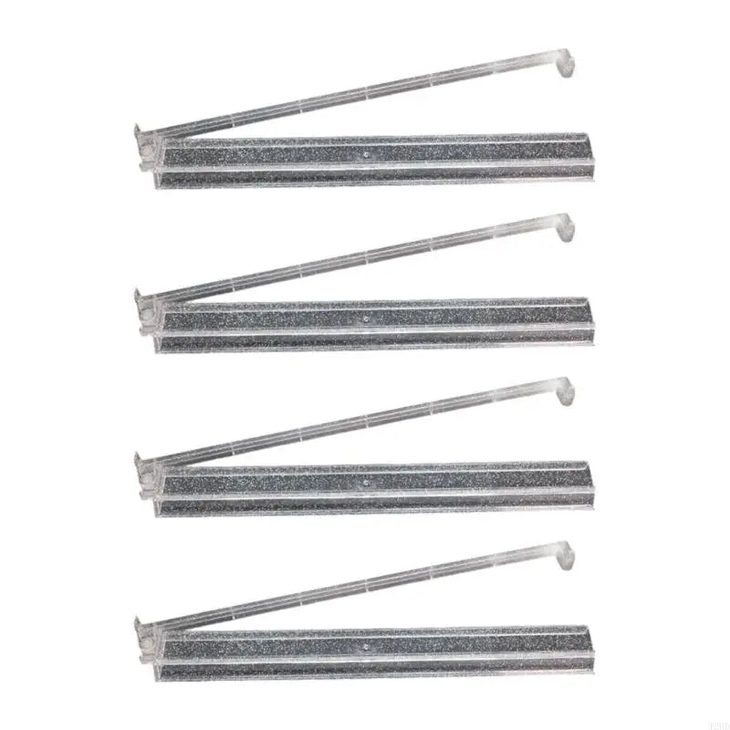 J2HD 4pcs Clear Mahjong Racks With Pusher American Tile Organizers Mahjong Accessory Tiles Holder For Party Players (clear acrylic mahjong rack)
