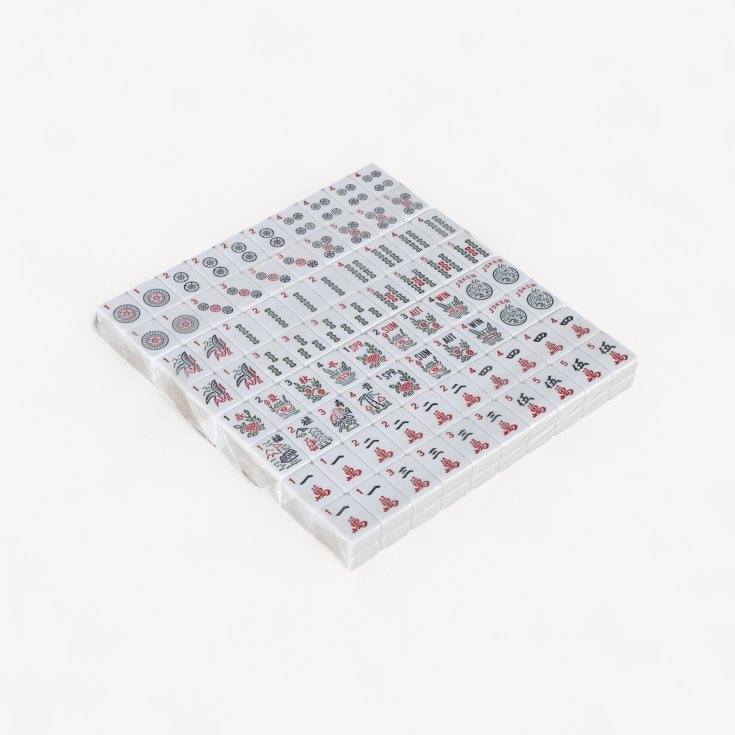 American Mahjong Full 166 Piece Set Collectible Tiles with Pushers for Family Playing (american mahjong collectible tiles)