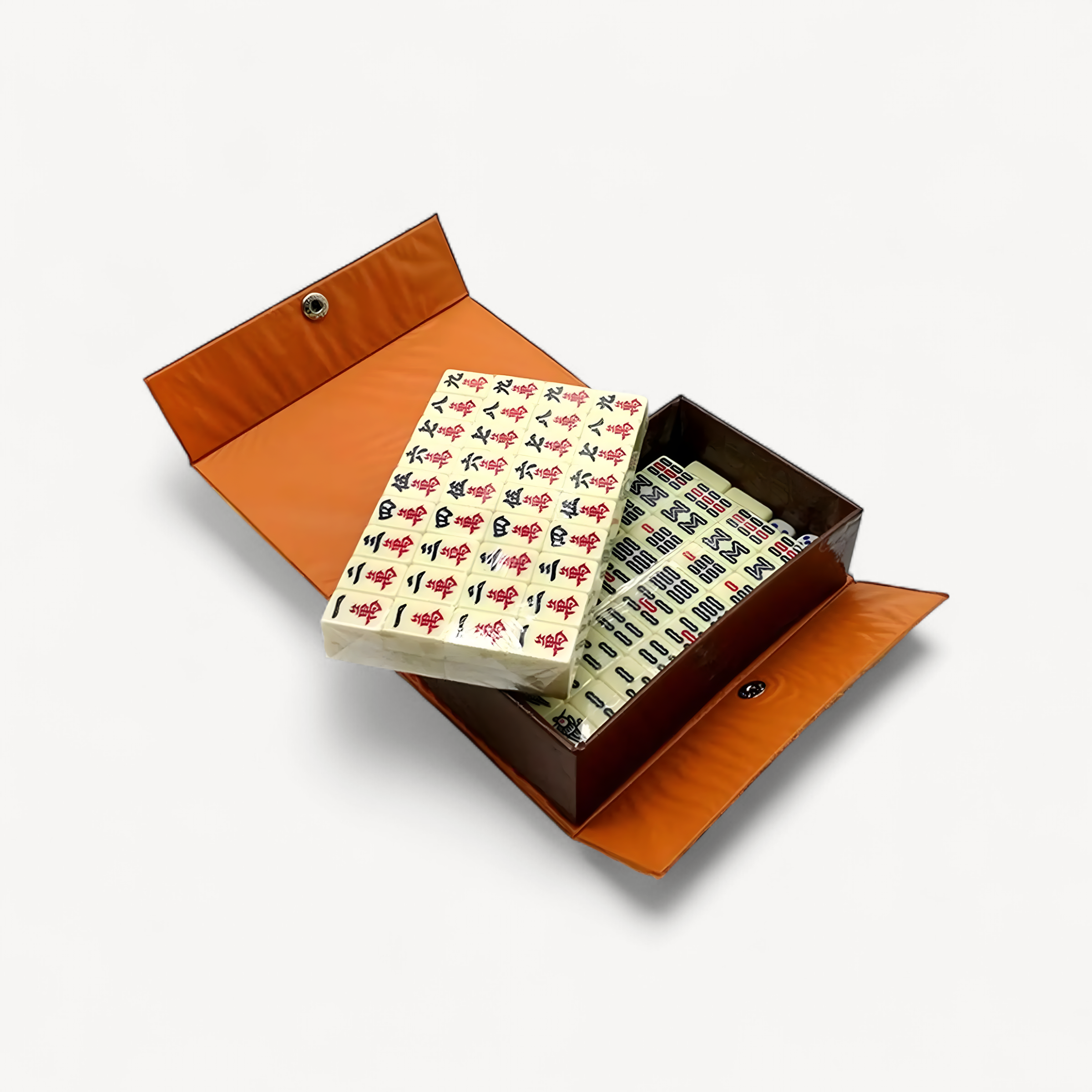 Chinese Mahjong Game Set 144 Sheets Traditional Chinese Version Game classic tiles Games Travel Mahjong Set for Travel (traditional chinese mahjong set)