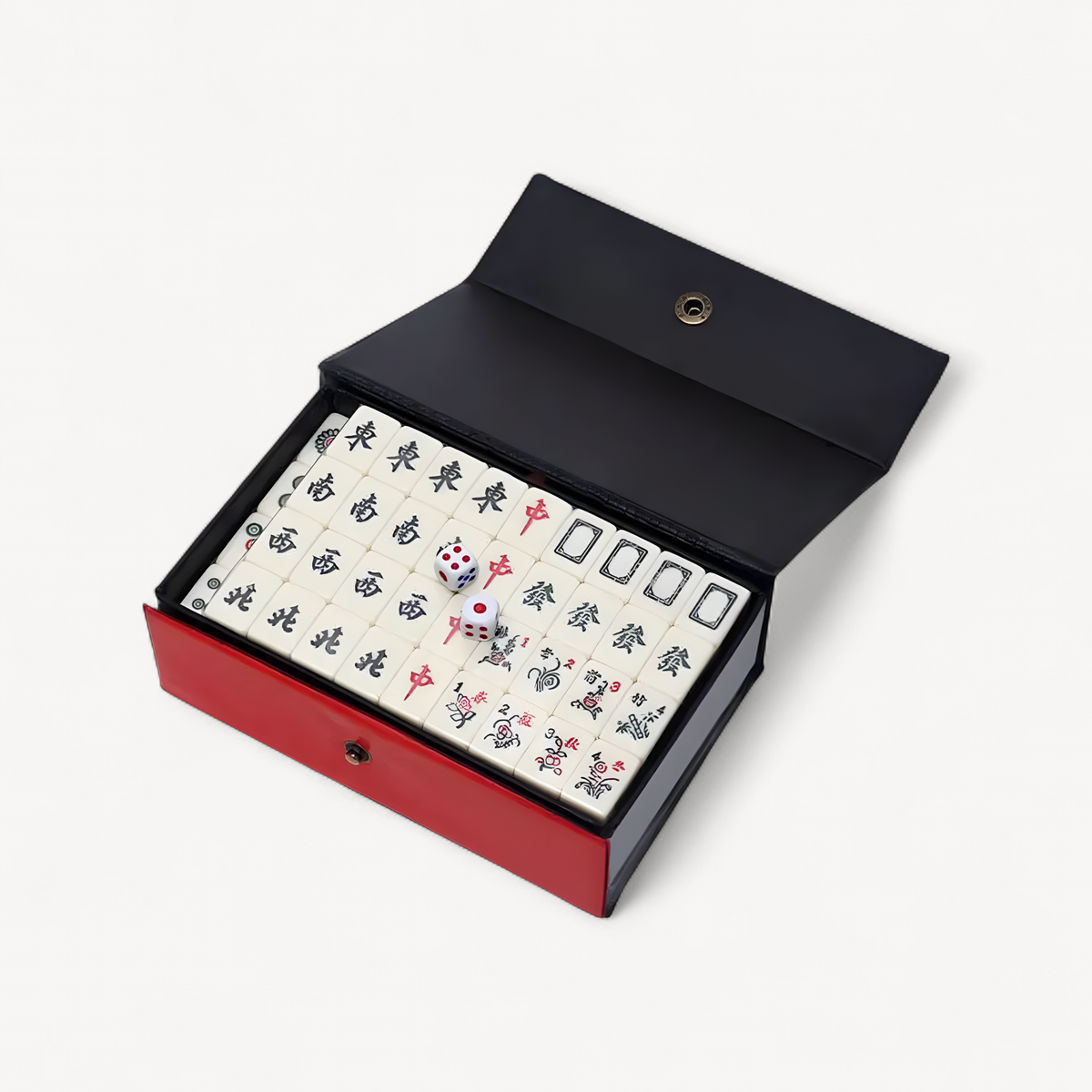 Mahjong Set 146 Tiles with Box, 22 mm Engraved