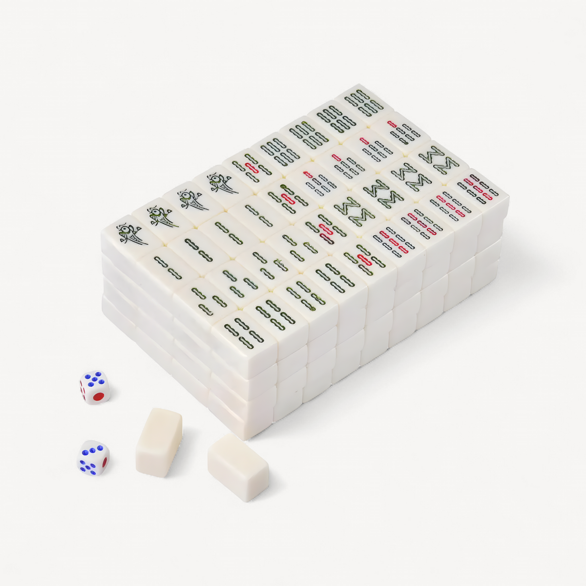 Mahjong Set 146 Tiles with Box, 22 mm Engraved