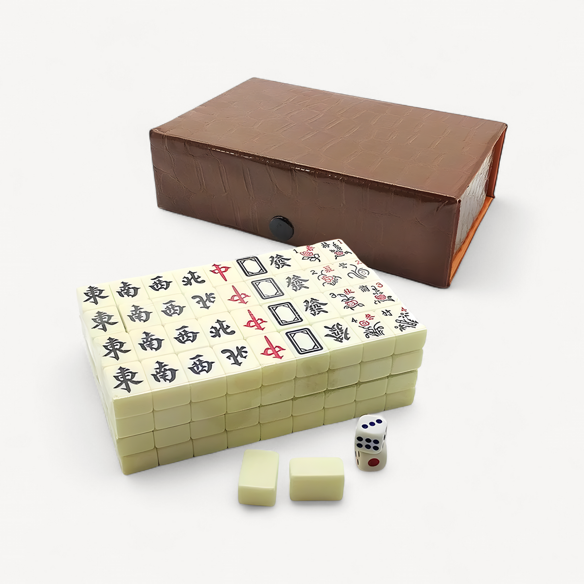Mahjong Set 146 Tiles with Box, 22 mm Engraved