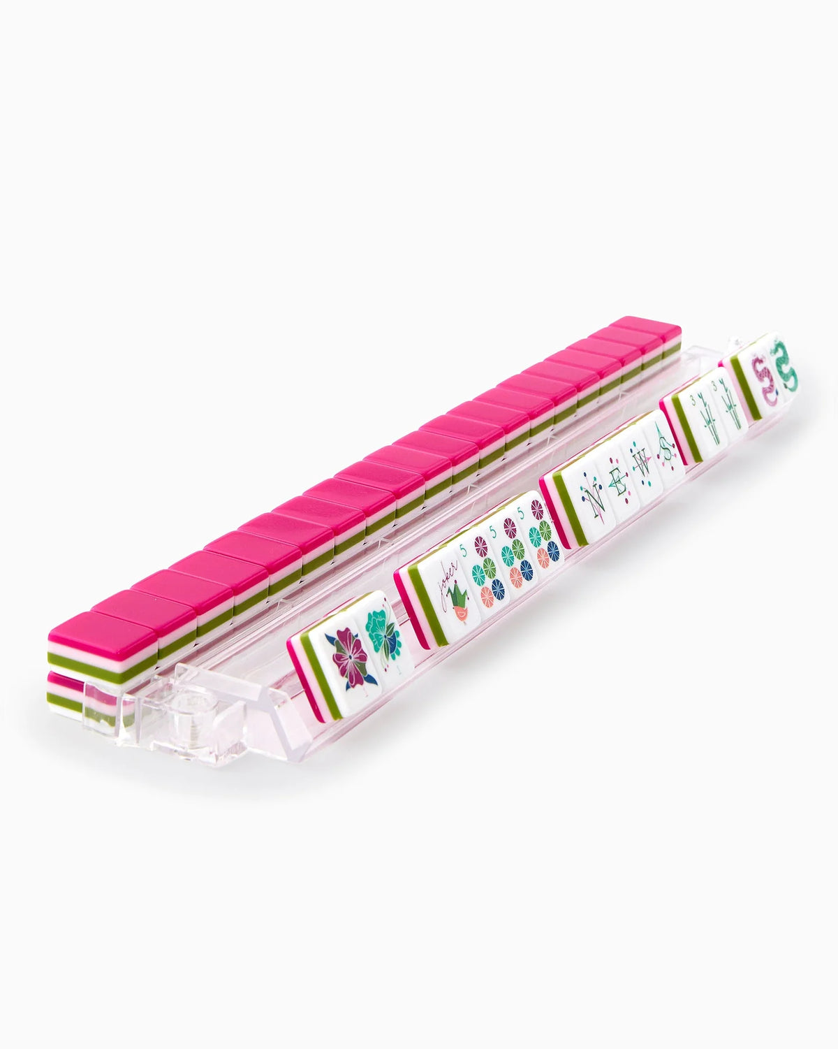 Green Acrylic Mahjong Set, 160 Tiles, 31.5 mm | Verbena