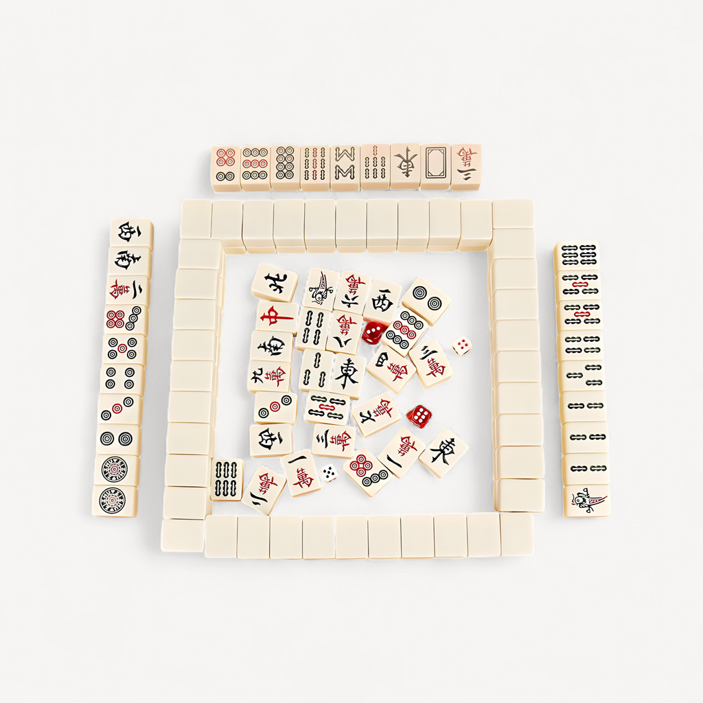 Household hand-rubbing first-class mahjong, medium and large mahjong tiles, imitation jade color tooth yellow 36 40 42MM (hand rubbed mahjong tiles)