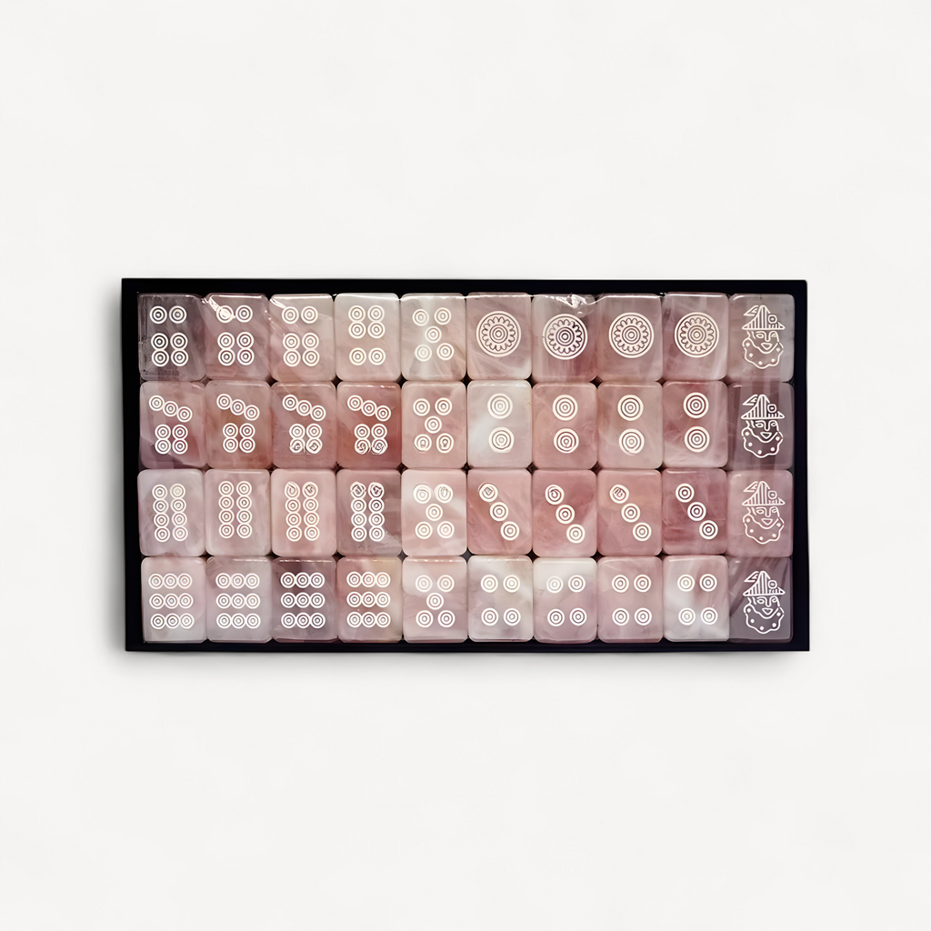Jade Mahjong Game Set with Case, Tiles (jade mahjong game set)