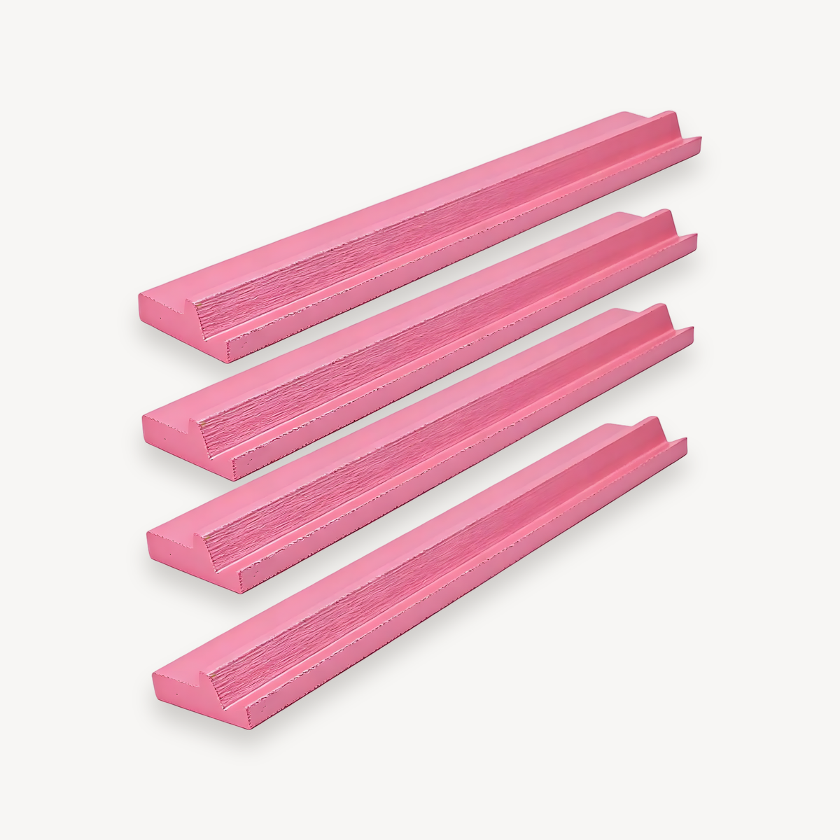 Mahjong Tile Racks 4-Piece Dominoes Game Stands Wooden Majiang Tile Racks For Home House Party Gatherings Club Holiday Festive (wooden mahjong tile rack)