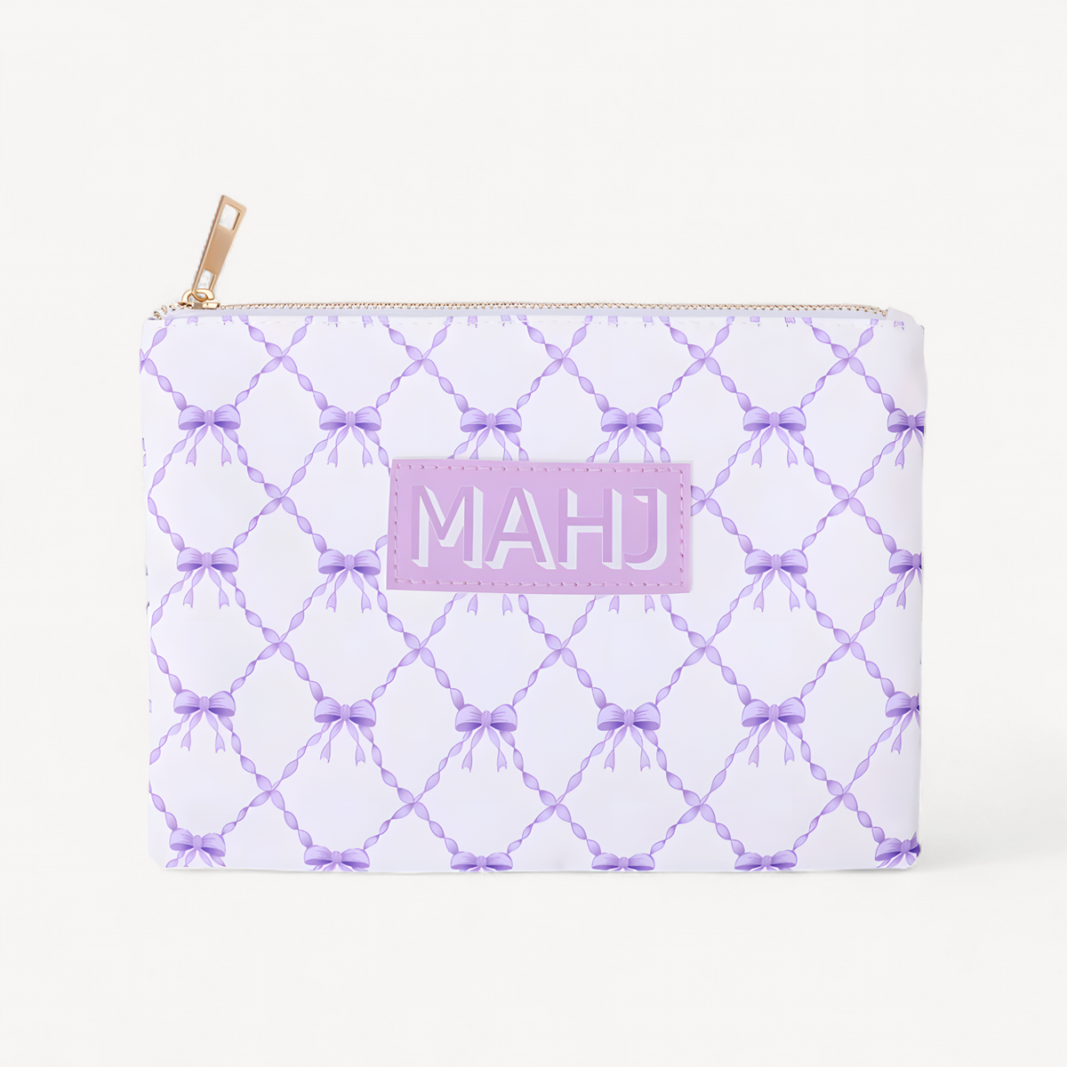 New Print Portable Nylon Mahjong Card Storage Bag Zipper Closure Candy Waterproof Chips Pouch Mahjong Tile Cards Accessory Bag (mahjong card bag)