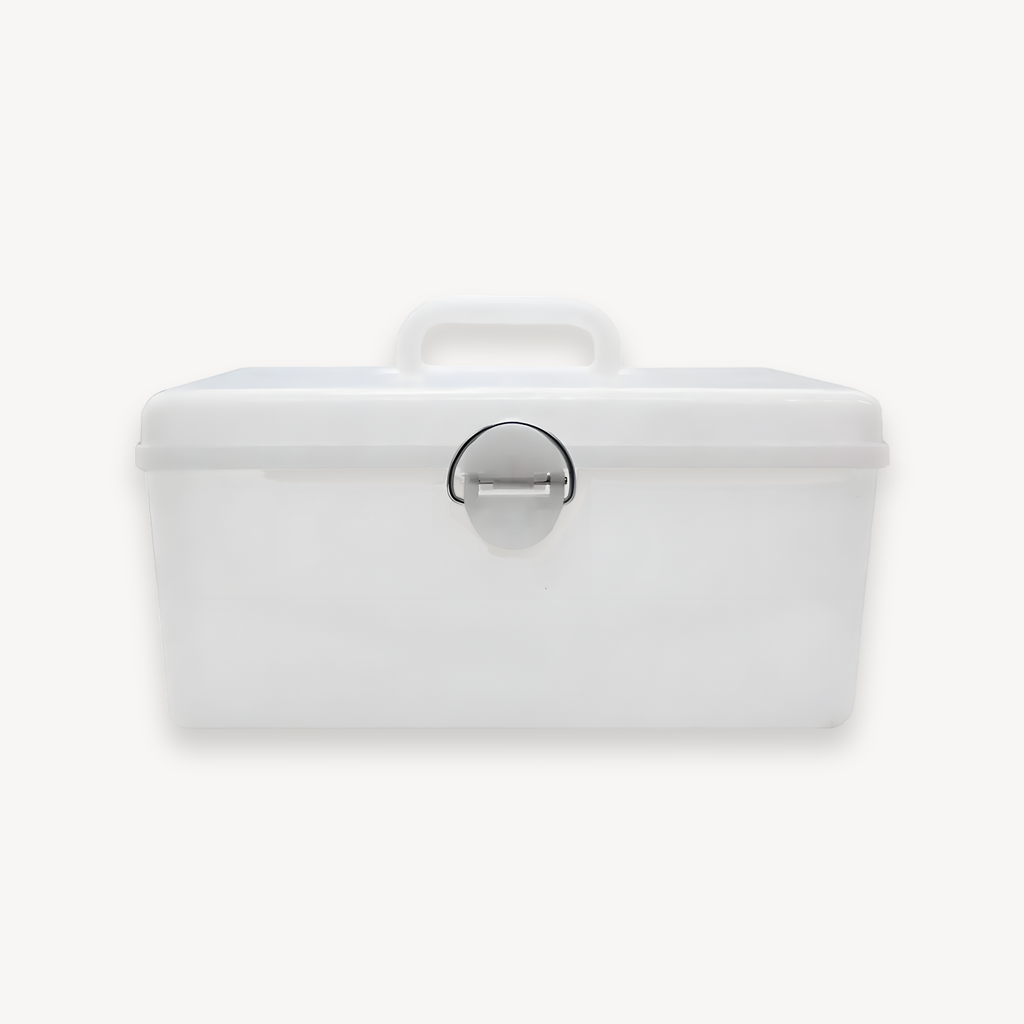 Plastic Mahjong Storage Box Portable Multi-Functional Organizer with Handle for Mahjong Tiles Accessories Household Game Storage (mahjong storage box)
