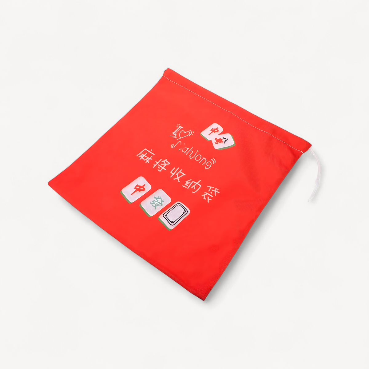 Portable Mahjong Storage Bag Oxford Fabric Drawstring Organizer Lightweight Foldable Mahjong Holder Travel Carry Pouch for Tiles (portable mahjong storage bag)