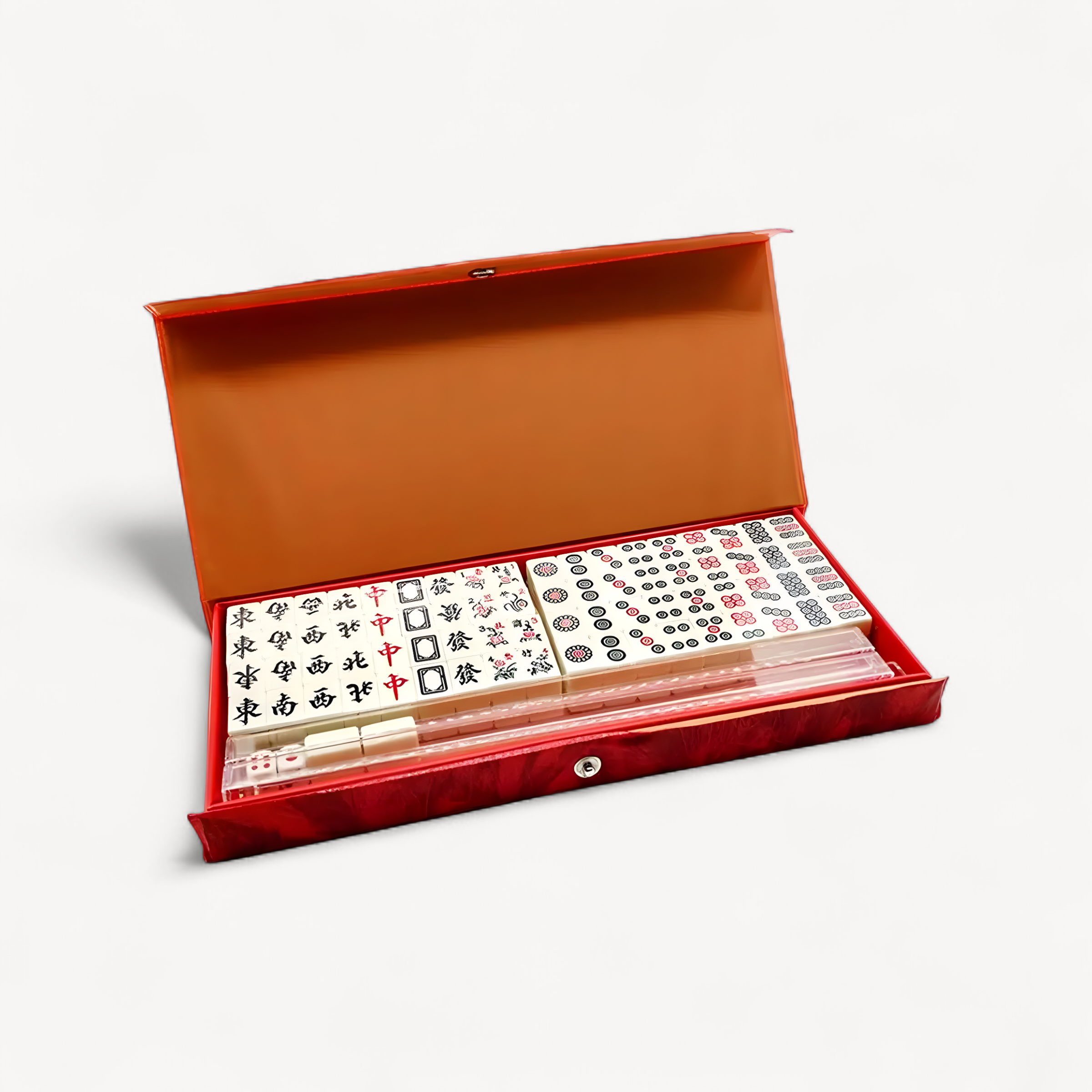 Portable Travel Mahjong Game Portable Mini Mahjong Game Set for Travel Home Parties Lightweight Classic Chinese Mahjong for Fun (portable travel mahjong game)