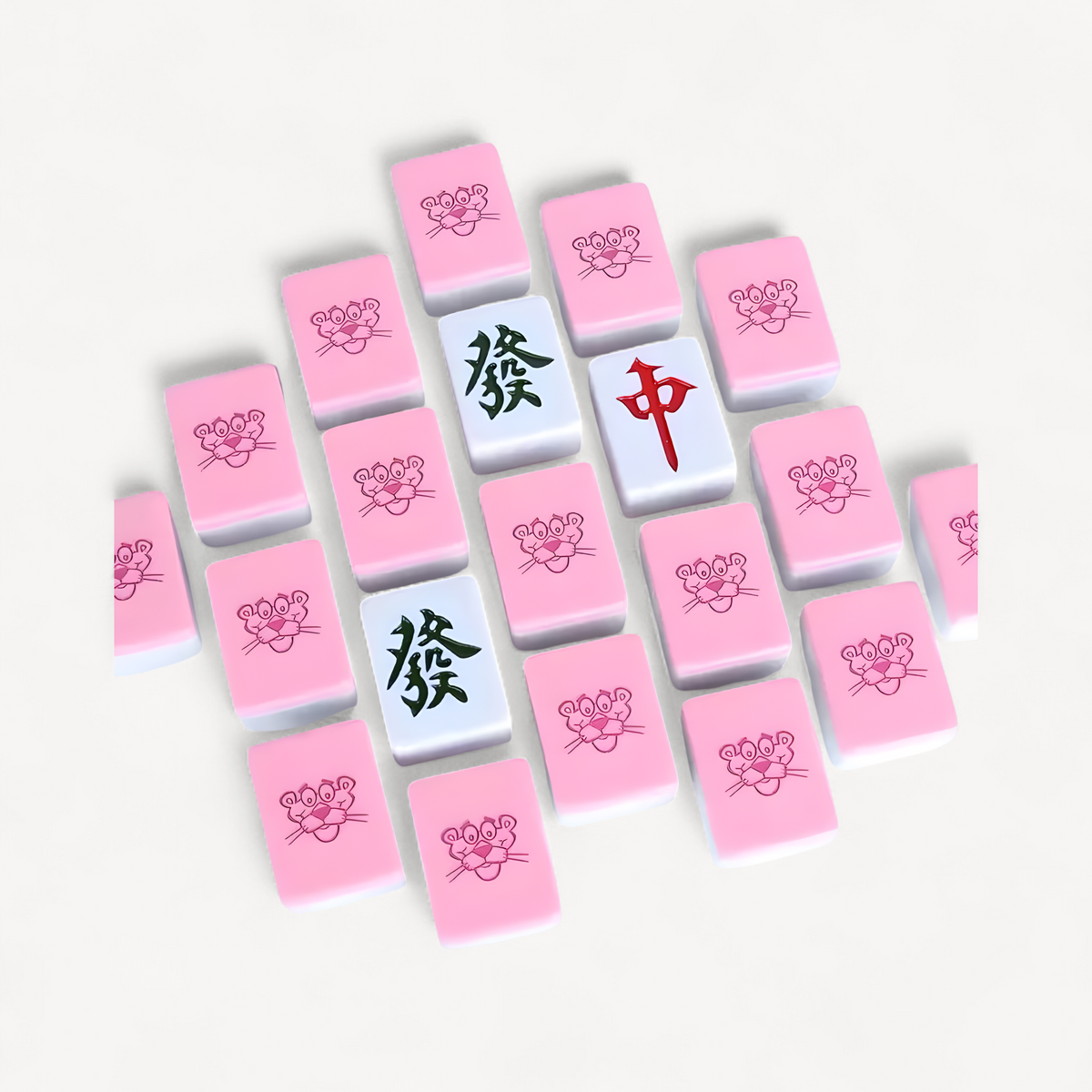 Small 26mm Sanrio Melody Mahjong Set with Numbers Kuromi Pochacco Hello Kitty Puzzle Board Game Chess Cards Friends Family Gift (kuromi mahjong set)