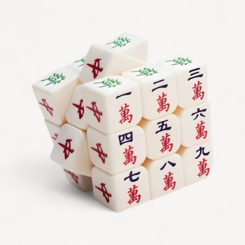 Tiktok Three-tier mahjong cube Decompression Toys Infinity Flip Magic Cube Puzzle Relieve Autism Calm Home Braille Games ornamen (tiktok mahjong set)