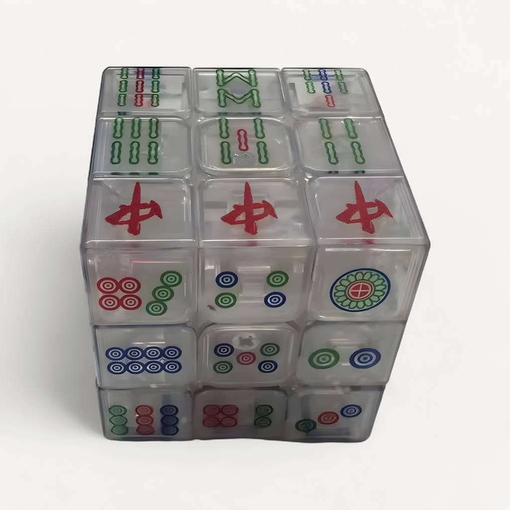 Tiktok Three-tier mahjong cube Decompression Toys Infinity Flip Magic Cube Puzzle Relieve Autism Calm Home Braille Games ornamen (tiktok mahjong set)