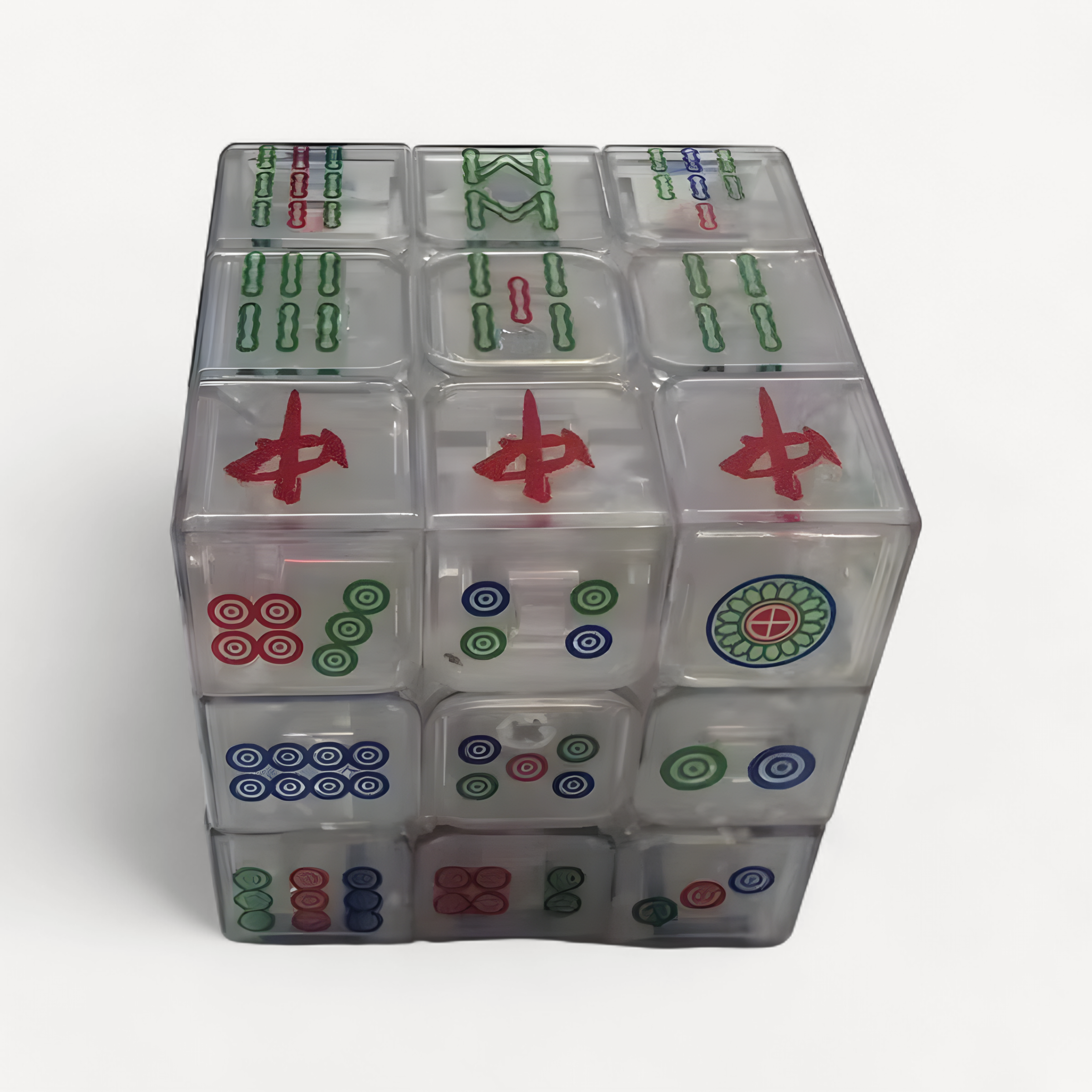 Tiktok Three-tier mahjong cube Decompression Toys Infinity Flip Magic Cube Puzzle Relieve Autism Calm Home Braille Games ornamen (tiktok mahjong set)