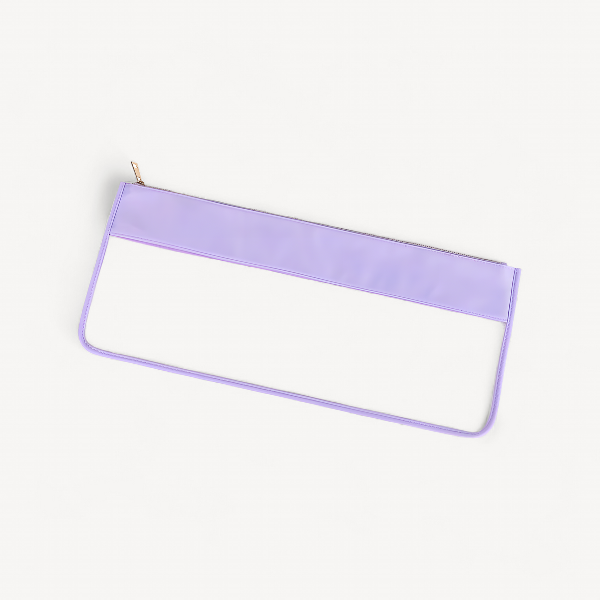 Transparent PVC Window Nylon Top Mahjong Tiles Storage Bag Large Capacity Clear Vinyl Flat Zipper Mahj Bag Stitched Mahjong Bag (clear mahjong tile bag)