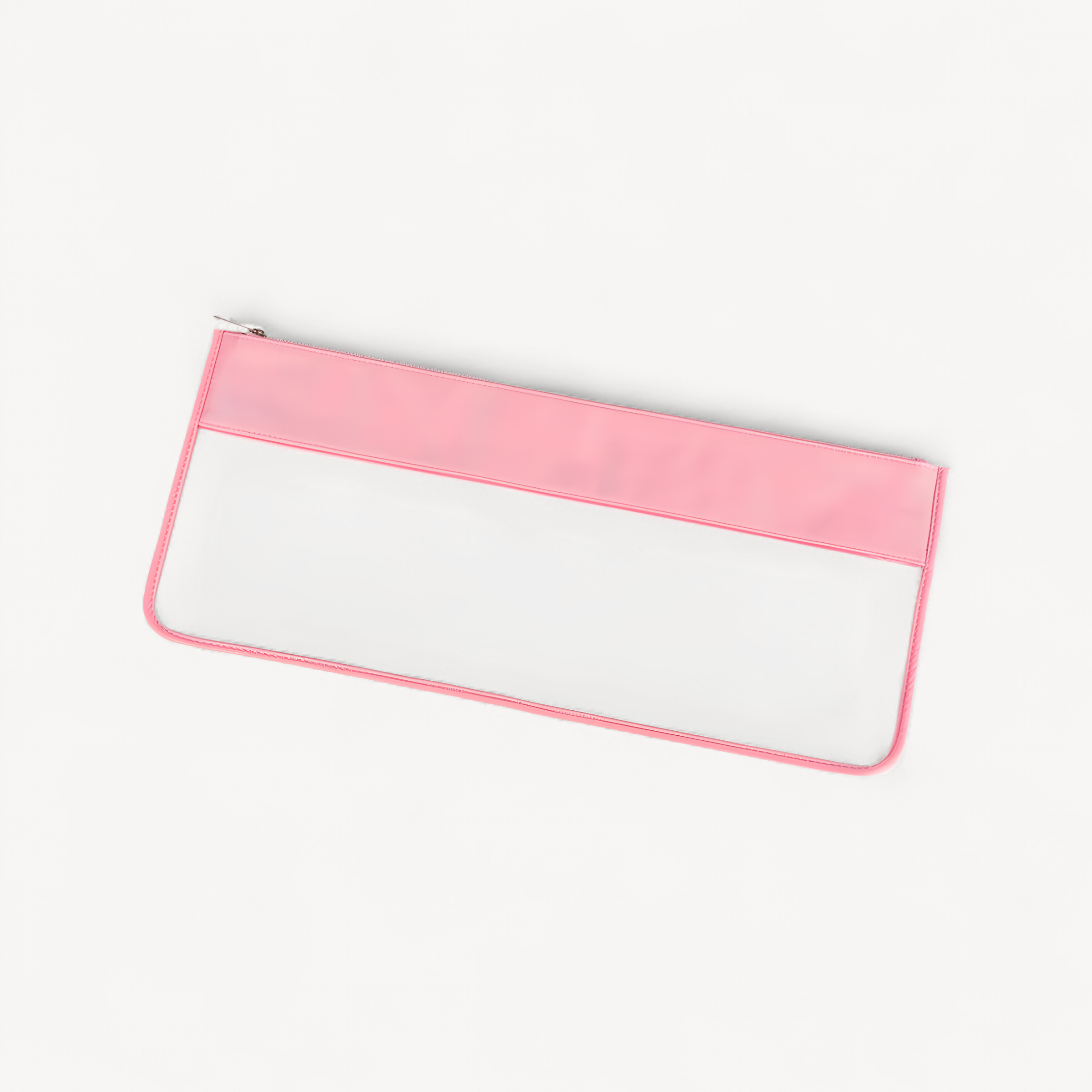 Transparent PVC Window Nylon Top Mahjong Tiles Storage Bag Large Capacity Clear Vinyl Flat Zipper Mahj Bag Stitched Mahjong Bag (clear mahjong tile bag)
